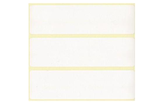 1102100   Hylleetikett selvklebende 90 x 25 mm (1000) med gult bakpapir | 39 mm kjerne
